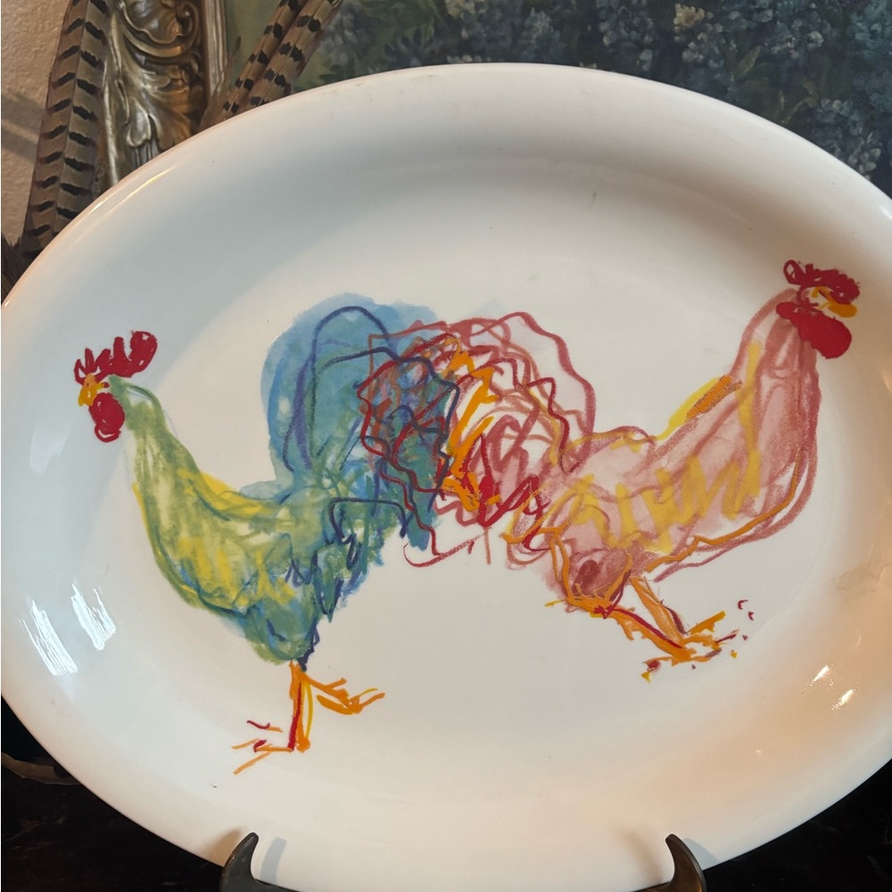 Tiffany & Co Rooster Platter 1998 - Picture 2 of 4